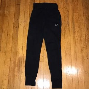 High Waisted Gymshark Joggers - Black